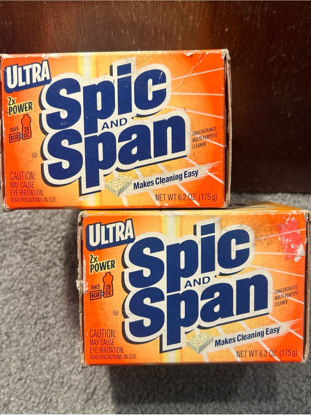 X2 Ultra Spic And Span Concentrated Multi Purpose Cleaner Powder Box 6.2oz